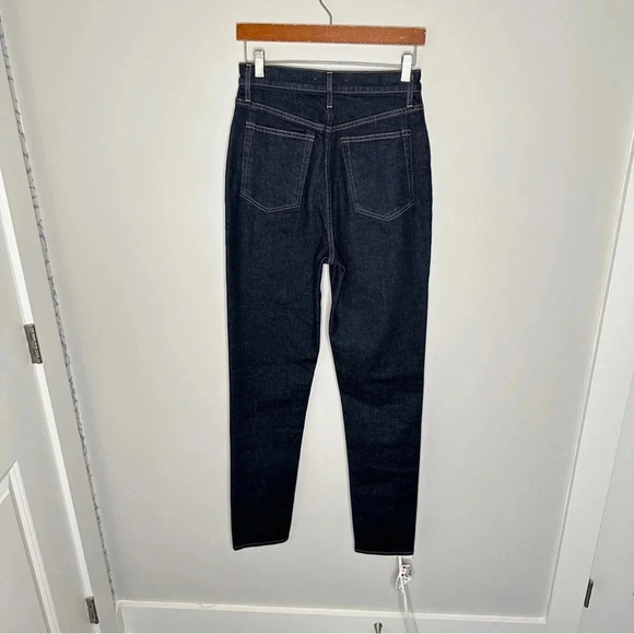 Helmut Lang Dark Wash Jeans Size 28 Long Classic Wash Staple Slim Leg High Rise - Picture 2 of 9